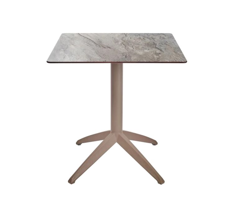 Стіл QUATRO FOLD 70X70 TAUPE-STONE1